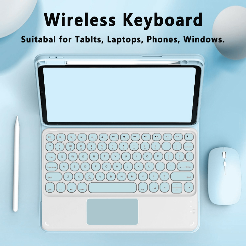 Windows Tablet Accessories - Wireless Bluetooth Keyboard with Touch Touchpad,