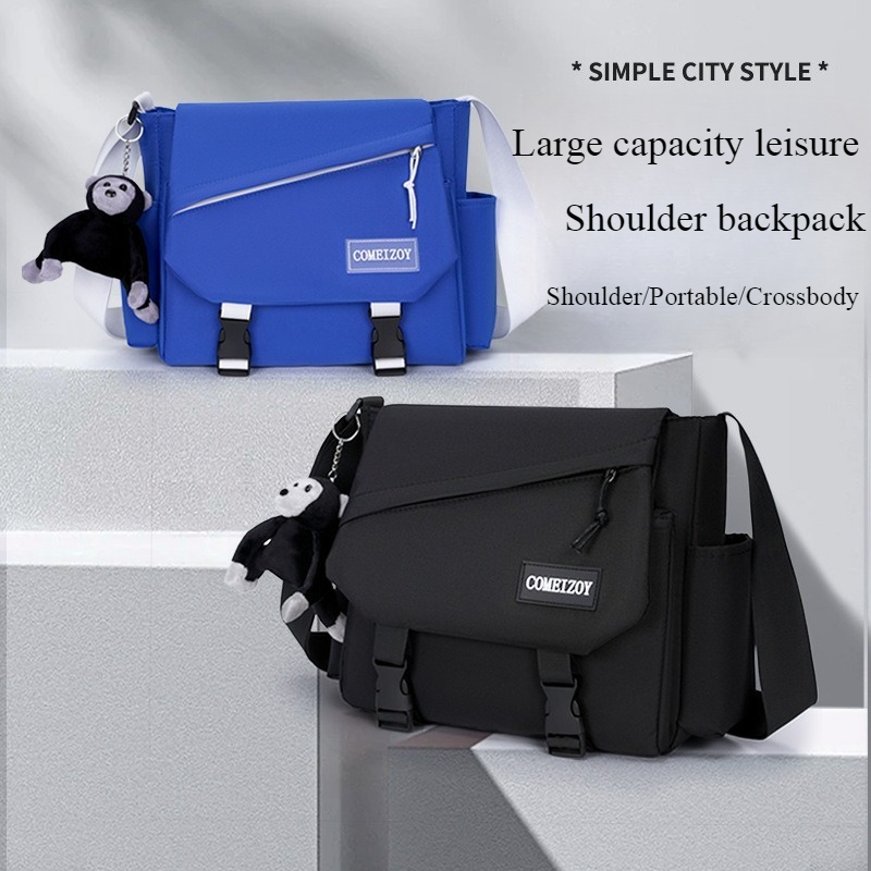 Tablet Shoulder Bag - Youth Fashion Nylon Crossbody Bags for