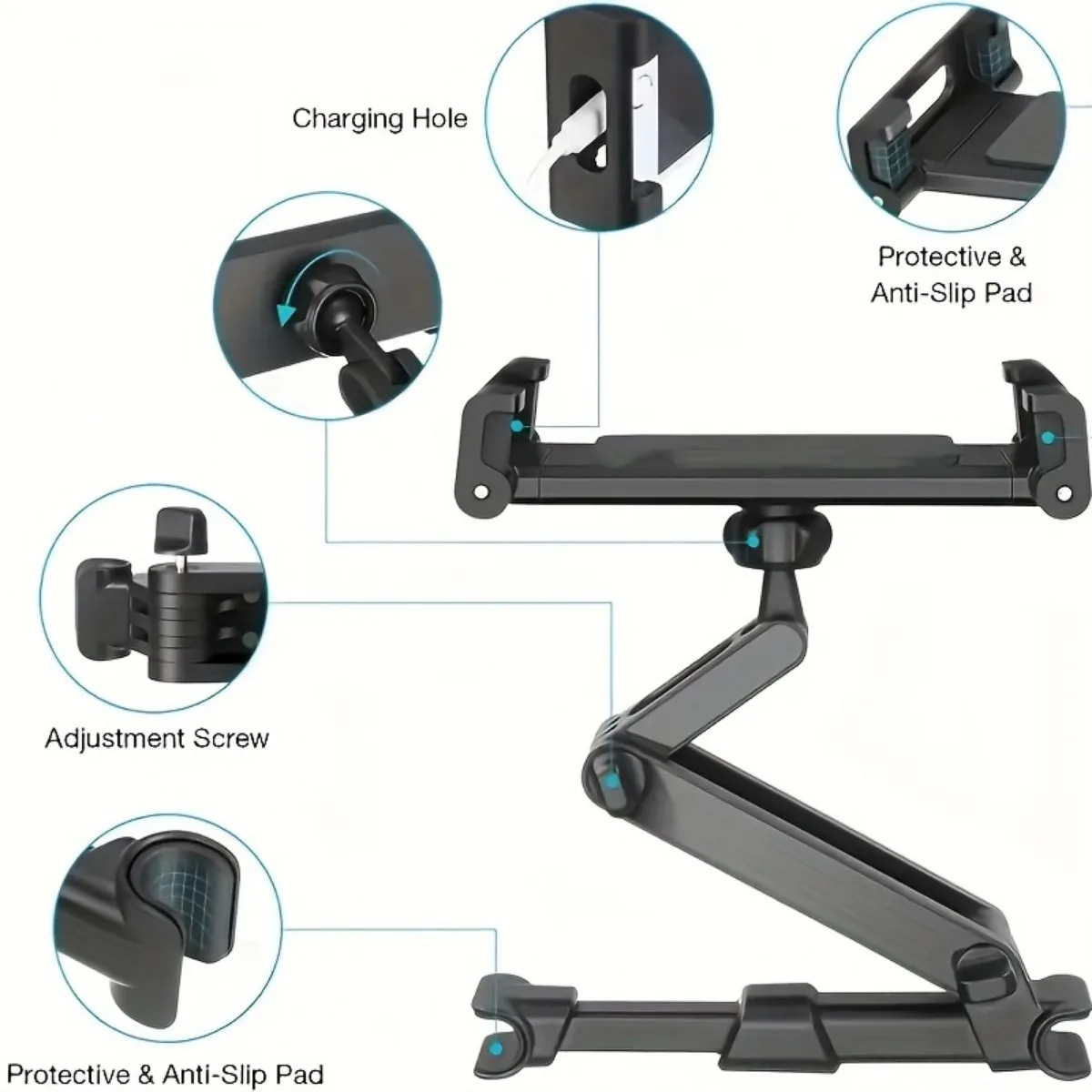 Tablet stand, car headrest, ta - Toddler Tablet Accessories reseña y precio