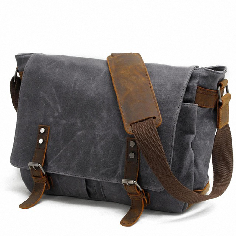 New Fashion Thick Wax Canvas M - Tablet Shoulder Bag reseña y precio