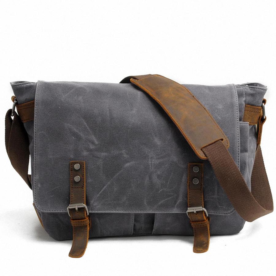 New Fashion Thick Wax Canvas M - Tablet Shoulder Bag reseña y precio