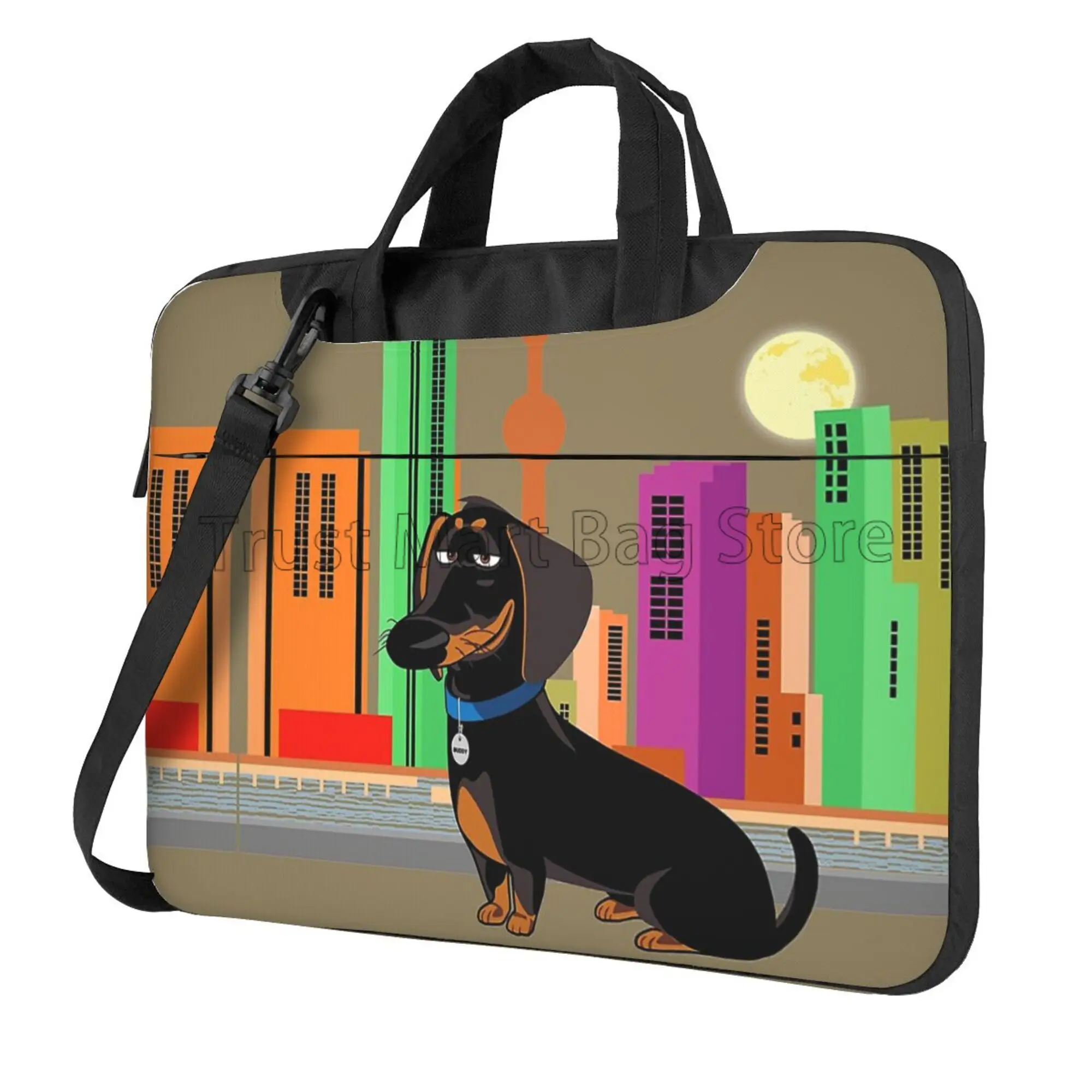 Cute Dachshund Print Laptop Ca - Tablet Shoulder Bag reseña y precio