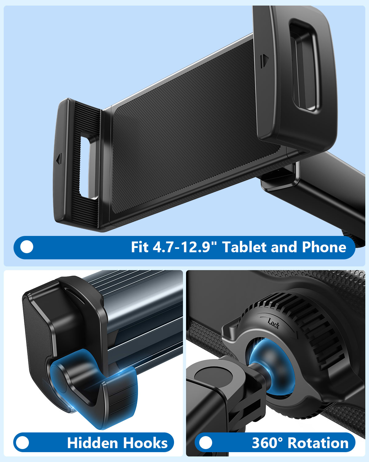 Hipacool Car Tablet Holder Sta - Tablet Accessories Must Have reseña y precio