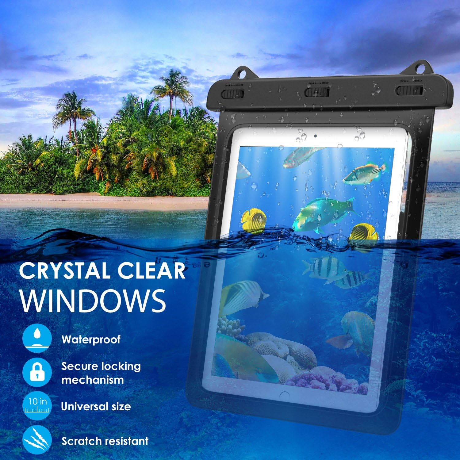 MoKo Waterproof Tablet Case Ta - Tablet Accessories Samsung reseña y precio