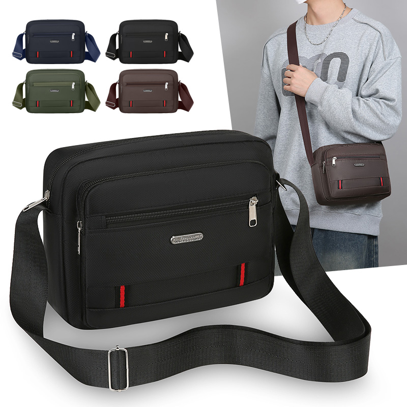 Men's Nylon Crossbody Bag Larg - Tablet Shoulder Bag reseña y precio