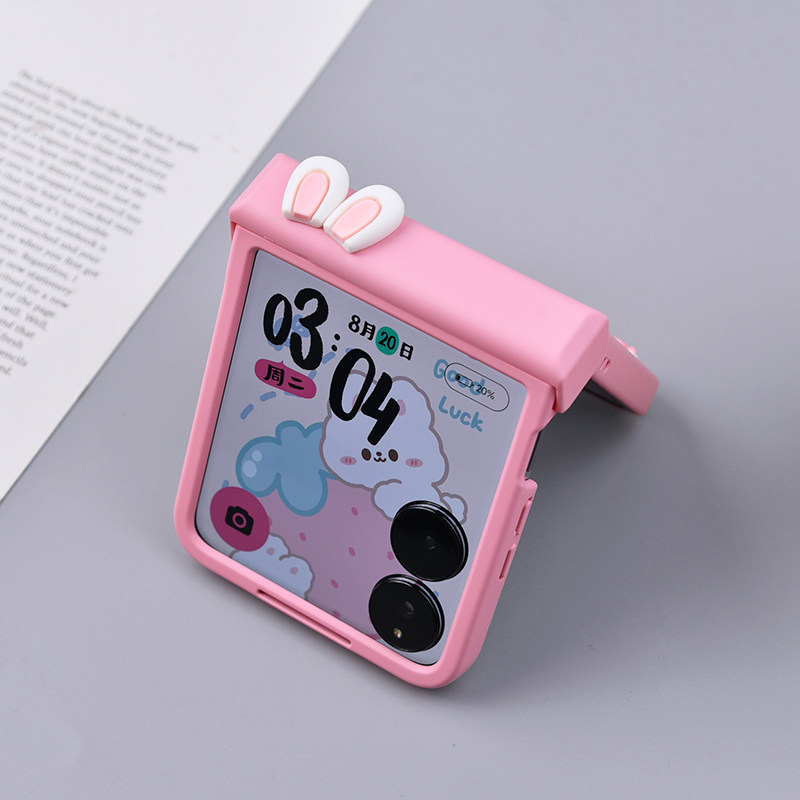 Cute Rabbit Ears Hinge Phone C - Motorola Tablet Accessories reseña y precio
