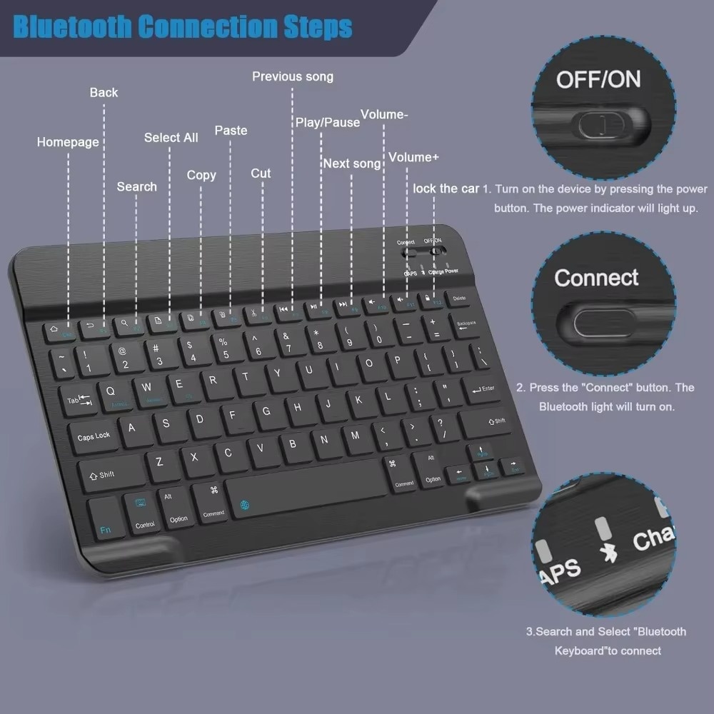 Bluetooth Keyboard for iPad 10 - Blackview Tablet Accessories reseña y precio
