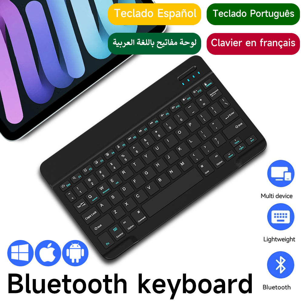 Bluetooth Keyboard for IOS And - Tablet Accessories Samsung reseña y precio