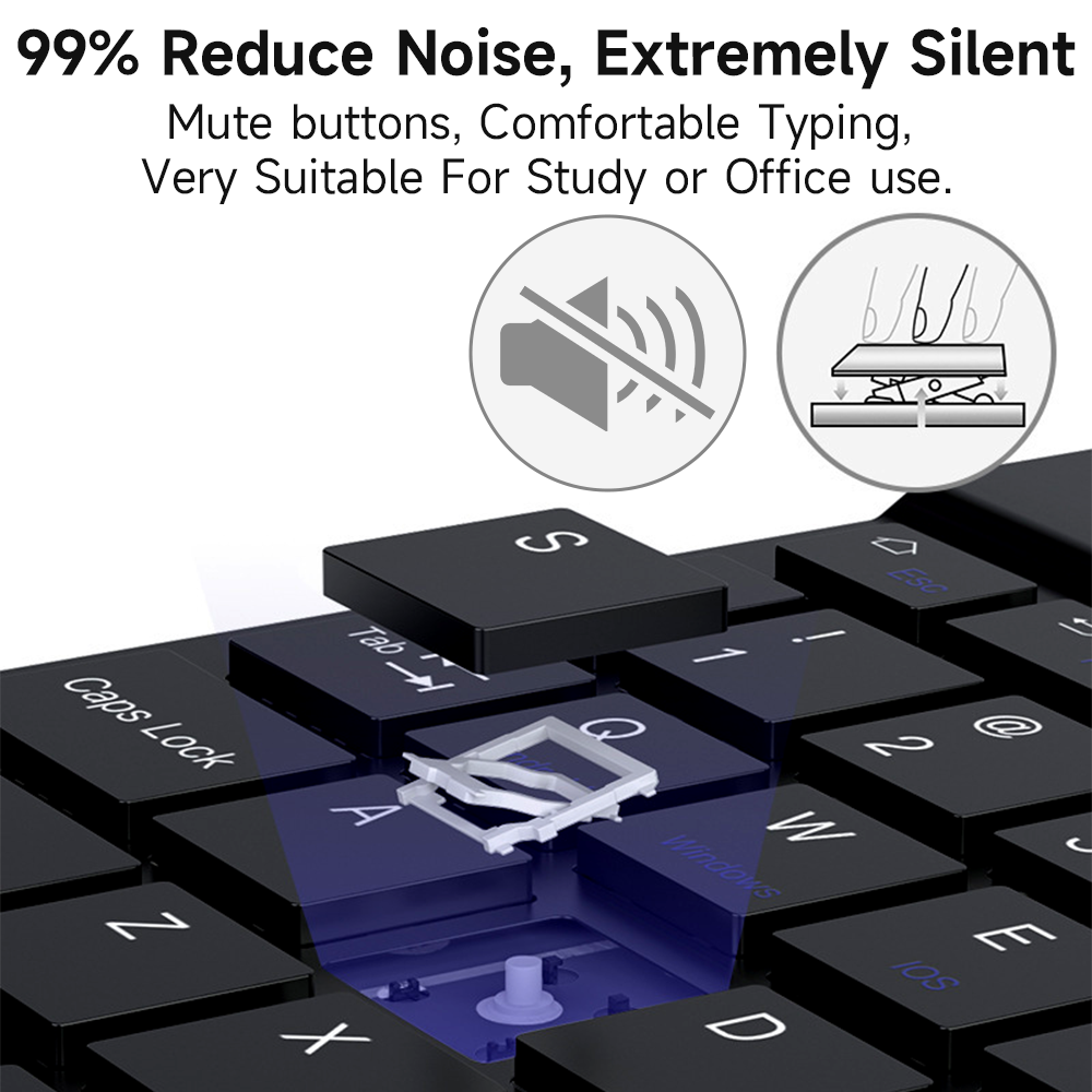 Bluetooth Keyboard for IOS And - Tablet Accessories Samsung reseña y precio