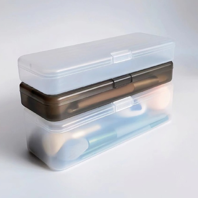 1PC Transparent Plastic Cosmet - Case With Pencil Holder reseña y precio