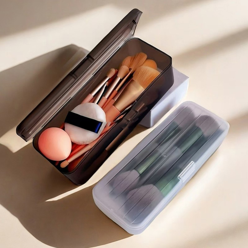 1PC Transparent Plastic Cosmet - Case With Pencil Holder reseña y precio