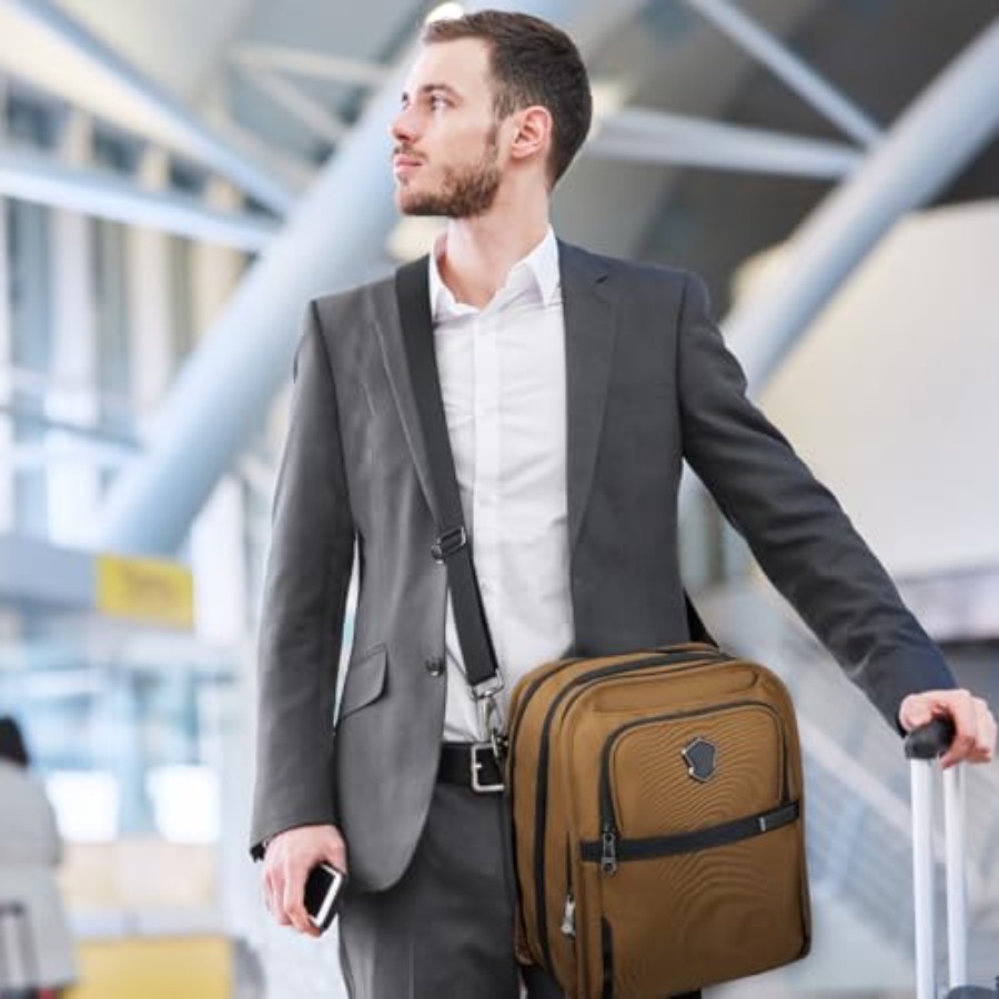 14-Pockets Travel Messenger Ba - Tablet Shoulder Bag reseña y precio