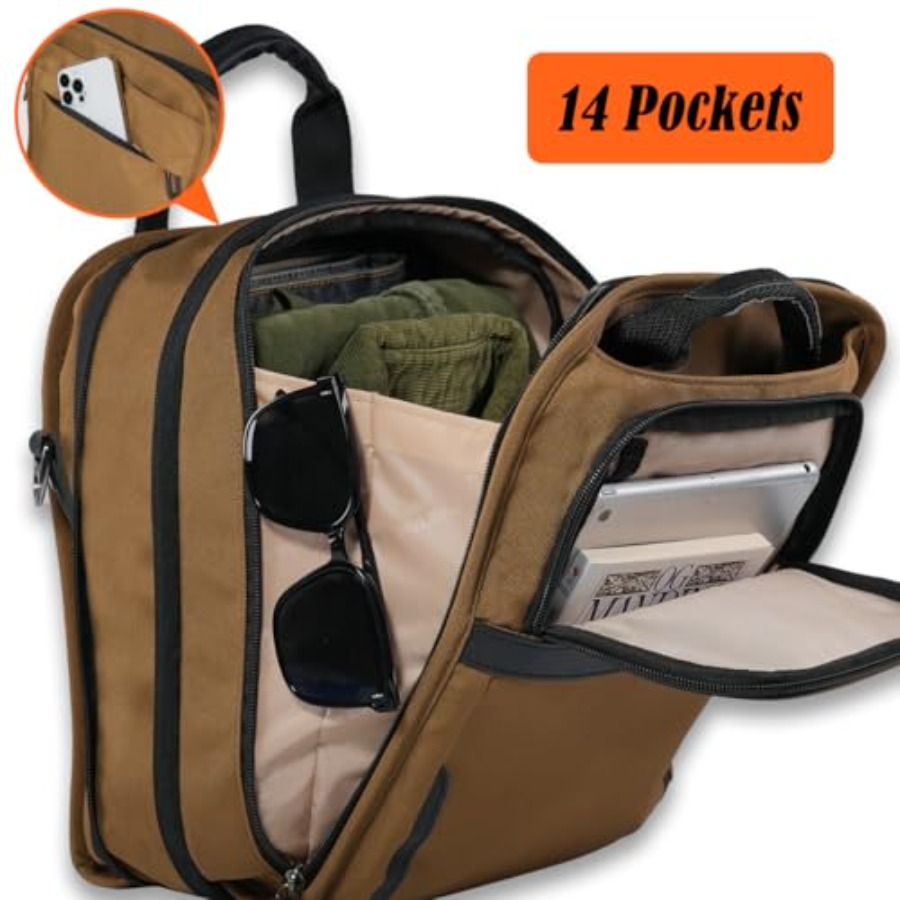 14-Pockets Travel Messenger Ba - Tablet Shoulder Bag reseña y precio