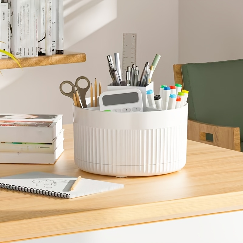 Rotating Desktop Storage Box C - Case With Pencil Holder reseña y precio