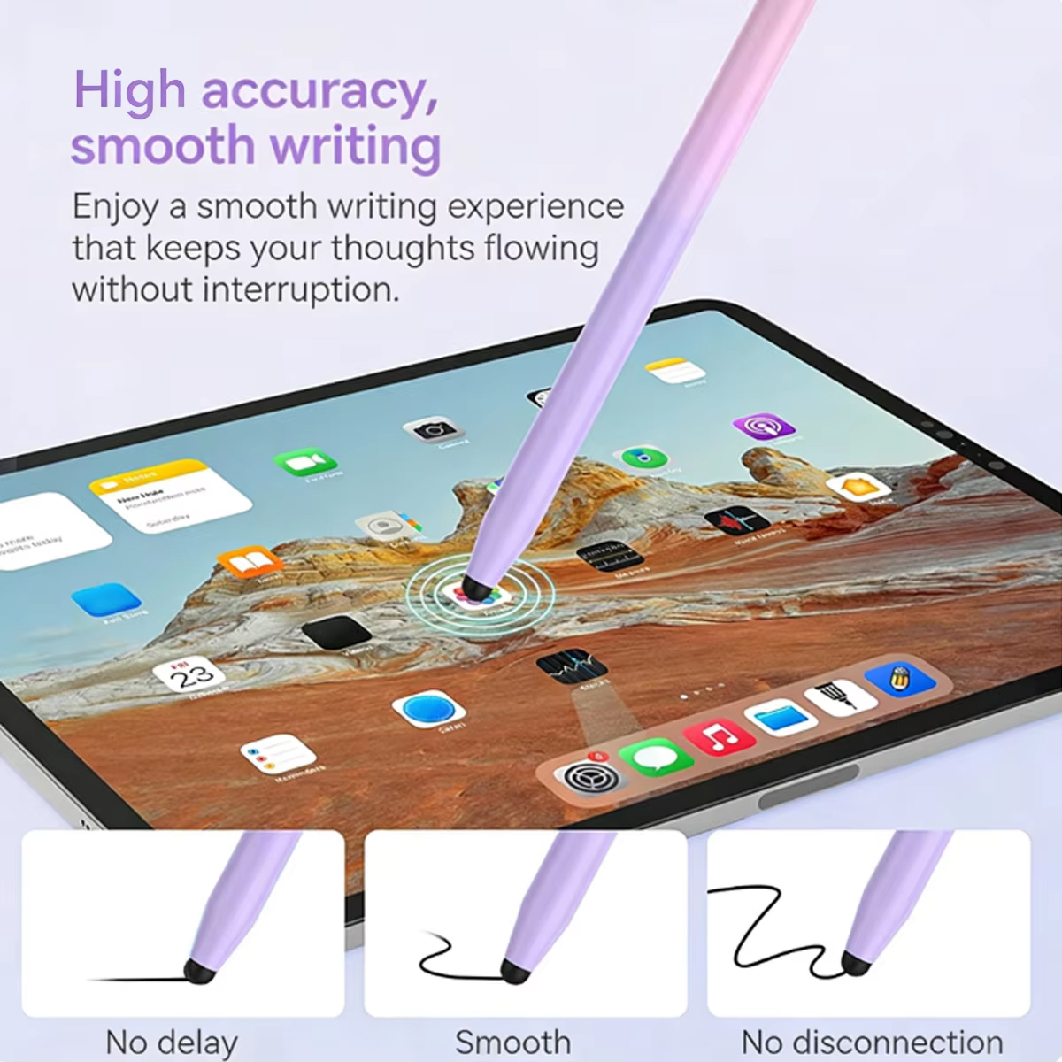 Graduated Color Silver Fiber T - Tablet Pencil Accessories reseña y precio
