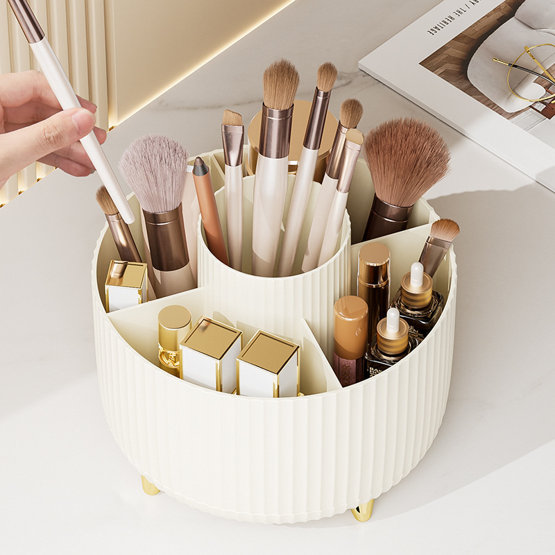 360° Rotating Makeup Brush Hol - Case With Pencil Holder reseña y precio