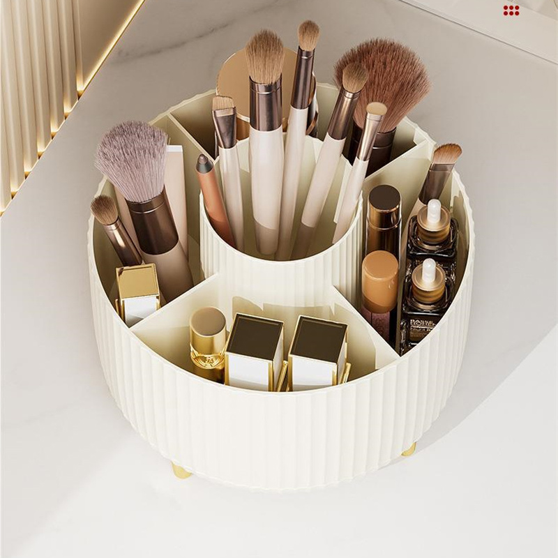360° Rotating Makeup Brush Hol - Case With Pencil Holder reseña y precio