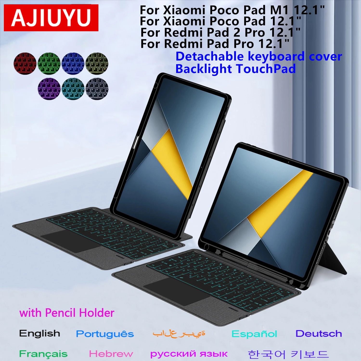 Detachable Magic Keyboard Case - Poco Tablet Accessories reseña y precio