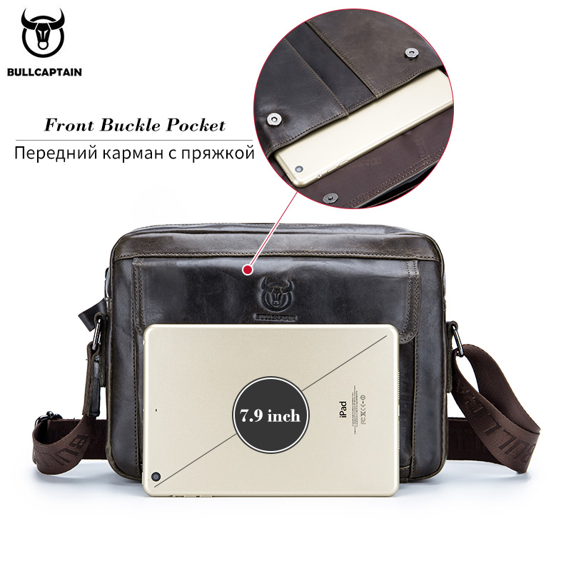 BULLCAPTAIN Genuine Leather Me - Tablet Shoulder Bag reseña y precio