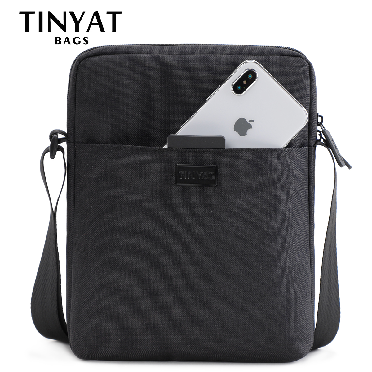TINYAT Men's Bags Light Canvas - Tablet Shoulder Bag reseña y precio
