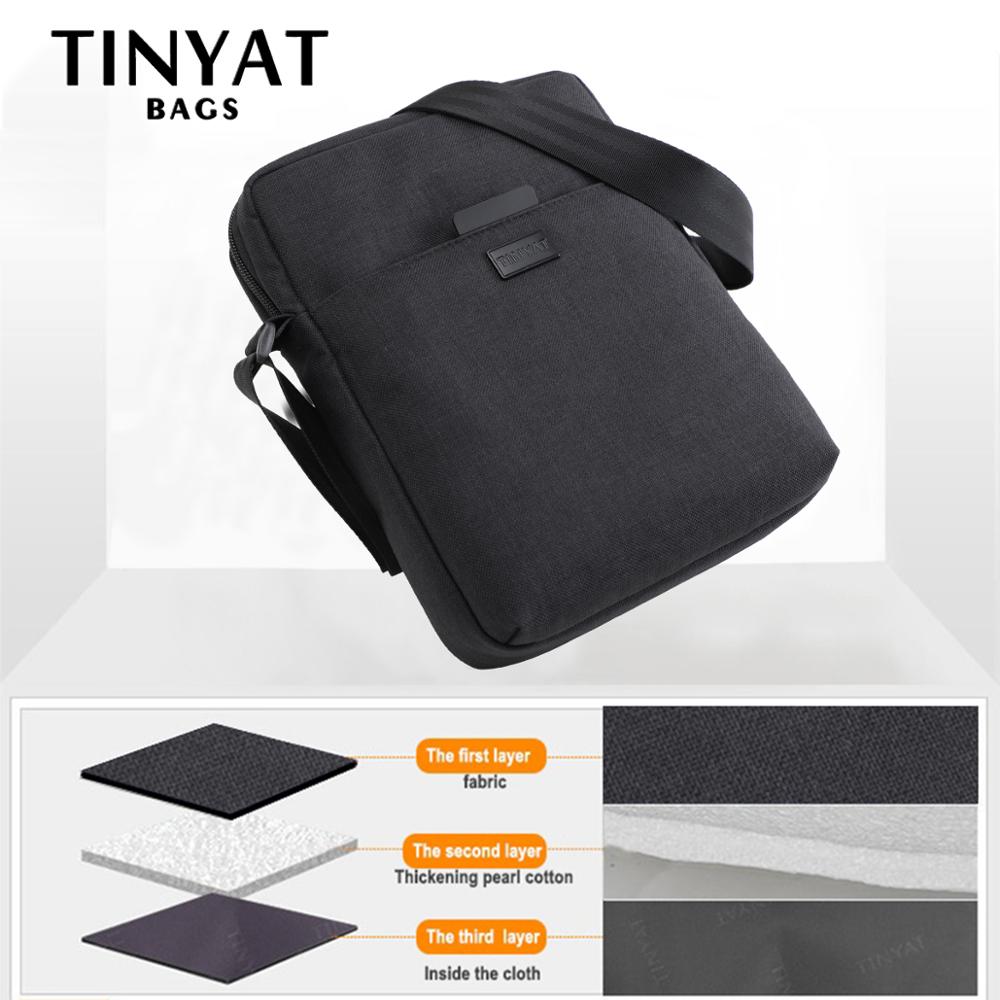 TINYAT Men's Bags Light Canvas - Tablet Shoulder Bag reseña y precio