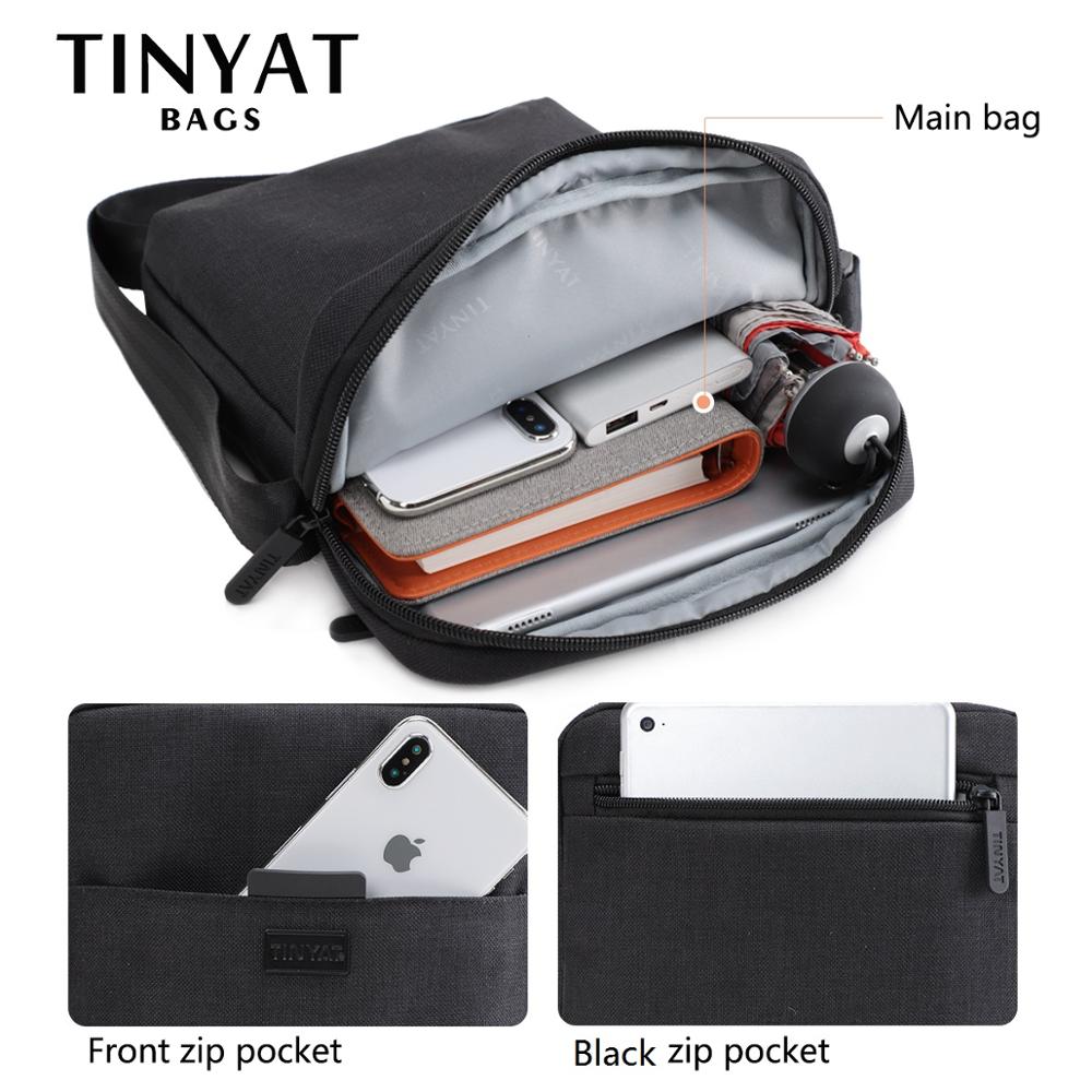 TINYAT Men's Bags Light Canvas - Tablet Shoulder Bag reseña y precio