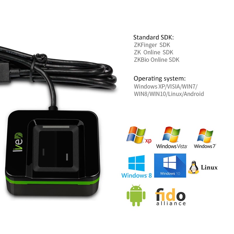 20R Optical Fingerprint Scanne - Windows Tablet Accessories reseña y precio
