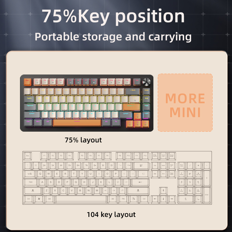Custom Wired Gaming Keyboard 7 - Tablet Accessories Uk reseña y precio