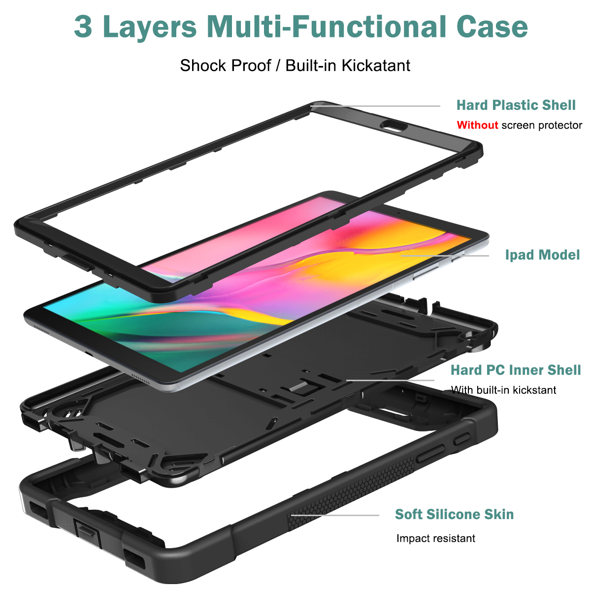 Heavy Duty Stand Case for Sams - Tablet Accessories Samsung reseña y precio