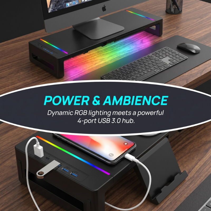 Monitor Stand Riser with Stora - Tablet Stand Adjustable reseña y precio