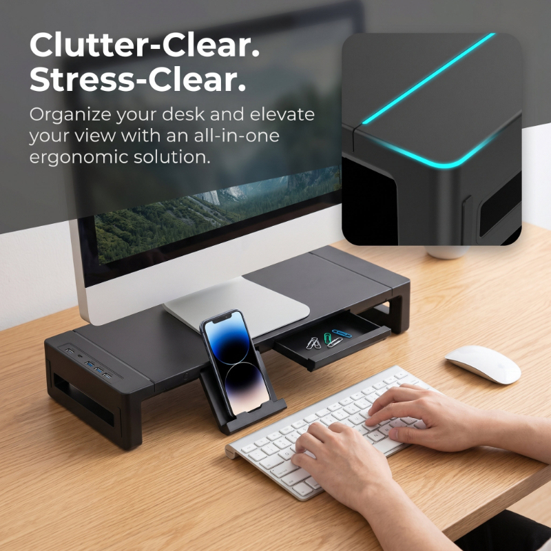 Monitor Stand Riser with Stora - Tablet Stand Adjustable reseña y precio