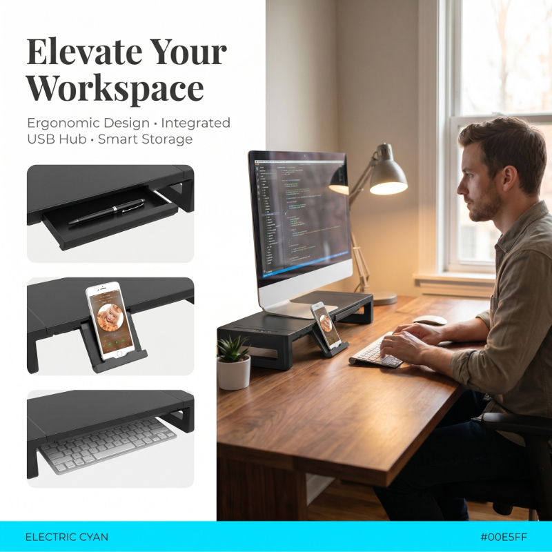 Monitor Stand Riser with Stora - Tablet Stand Adjustable reseña y precio
