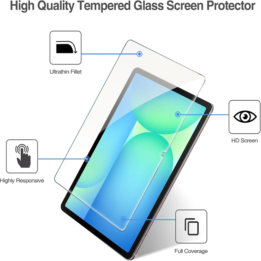 2 PCS 9H Tempered Glass Tablet - Samsung Tablet S10 Accessories reseña y precio