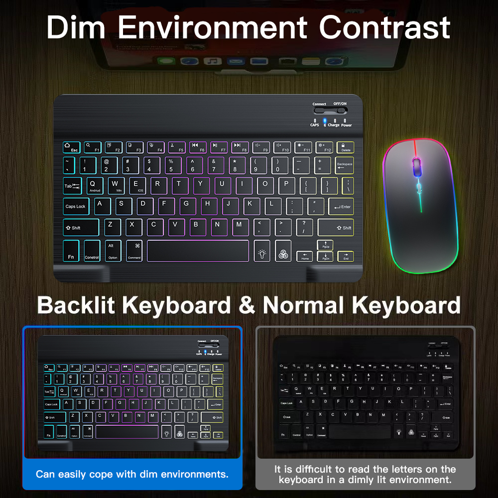 Backlit Backlight Bluetooth Ke - Tablet Accessories Lenovo reseña y precio