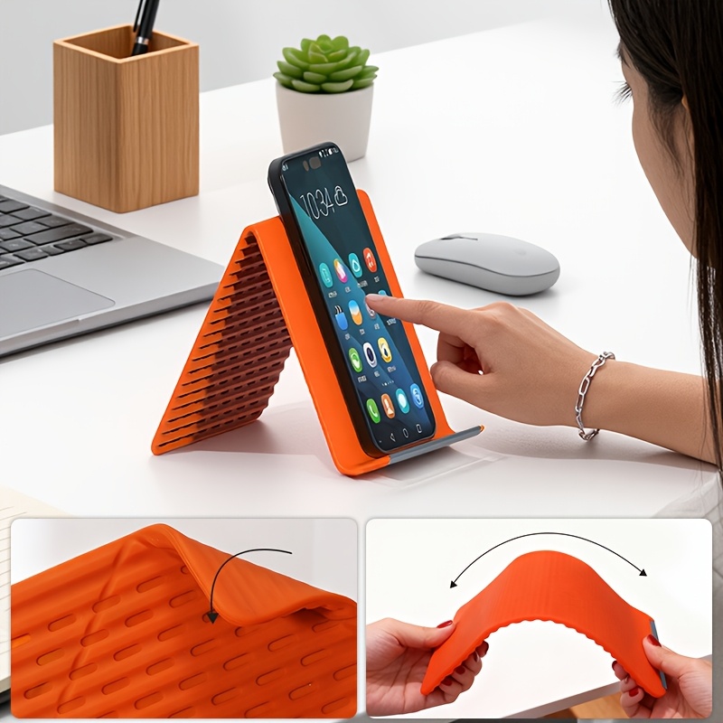 Portable Foldable Silicone Pho - Tablet Stand Adjustable reseña y precio