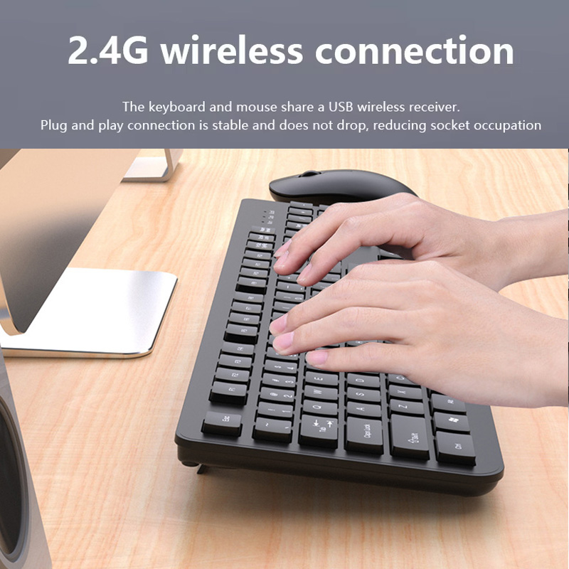 2.4GHz Wireless Keyboard Mouse - Tablet Accessories Set reseña y precio