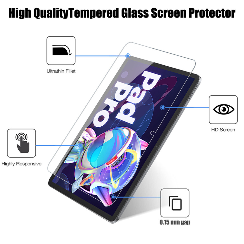2PCS Tempered Glass Screen Pro - Lenovo Tablet Keyboard Accessories reseña y precio