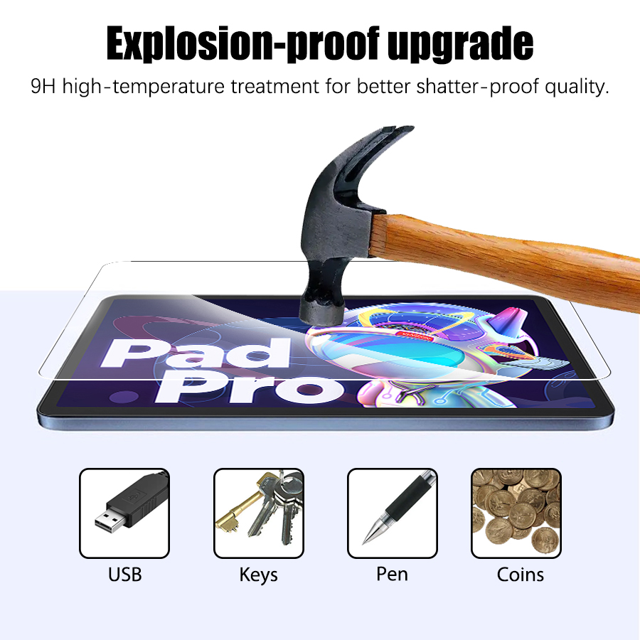 2PCS Tempered Glass Screen Pro - Lenovo Tablet Keyboard Accessories reseña y precio