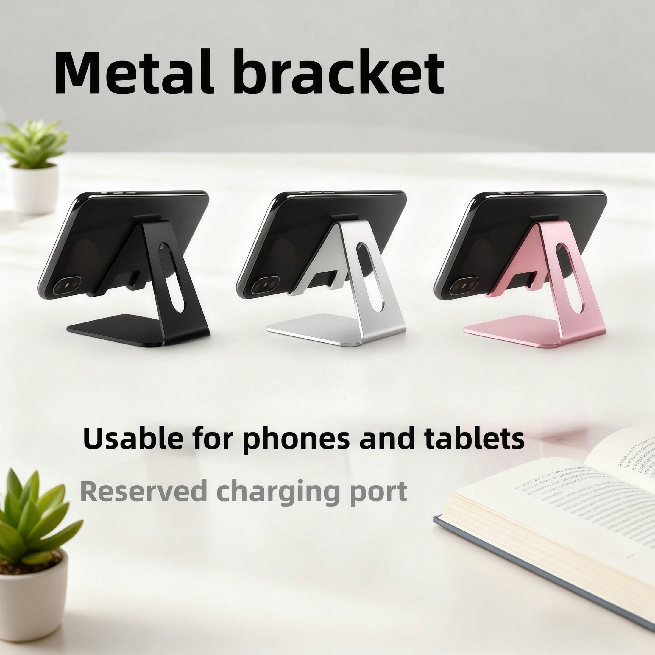 1pc Universal Metal Phone/Tabl - Tablet Stand Accessories reseña y precio