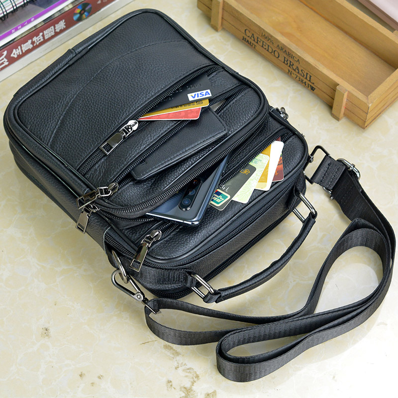 Fashion Men Genuine Leather Ha - Tablet Shoulder Bag reseña y precio