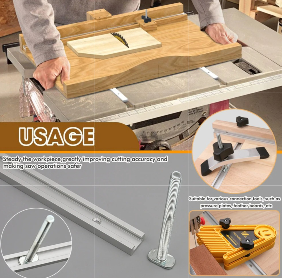 19# T-Track Kit for Router Tab - Tablet Accessories Set reseña y precio