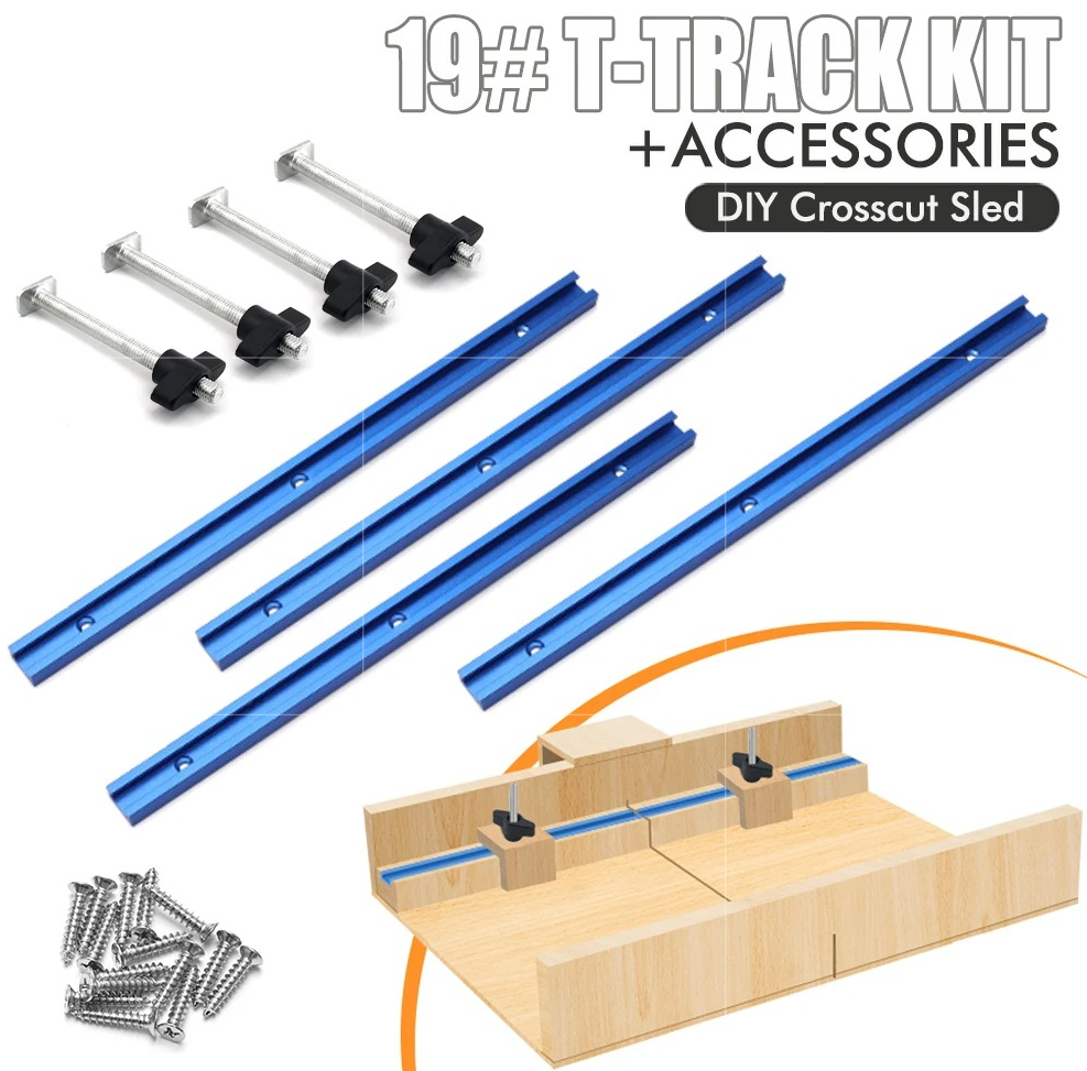 19# T-Track Kit for Router Tab - Tablet Accessories Set reseña y precio
