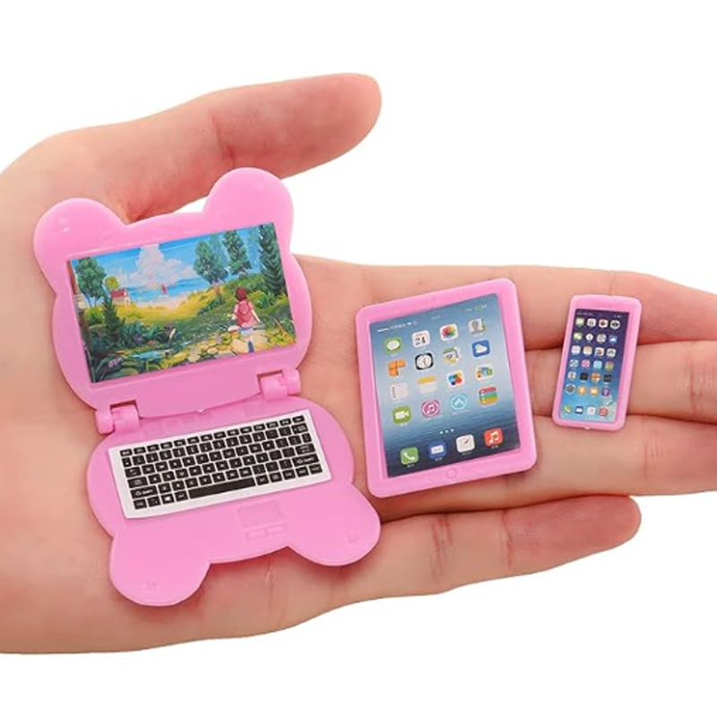 3pcs Dollhouse Mini Item Doll  - Tablet Accessories Set reseña y precio