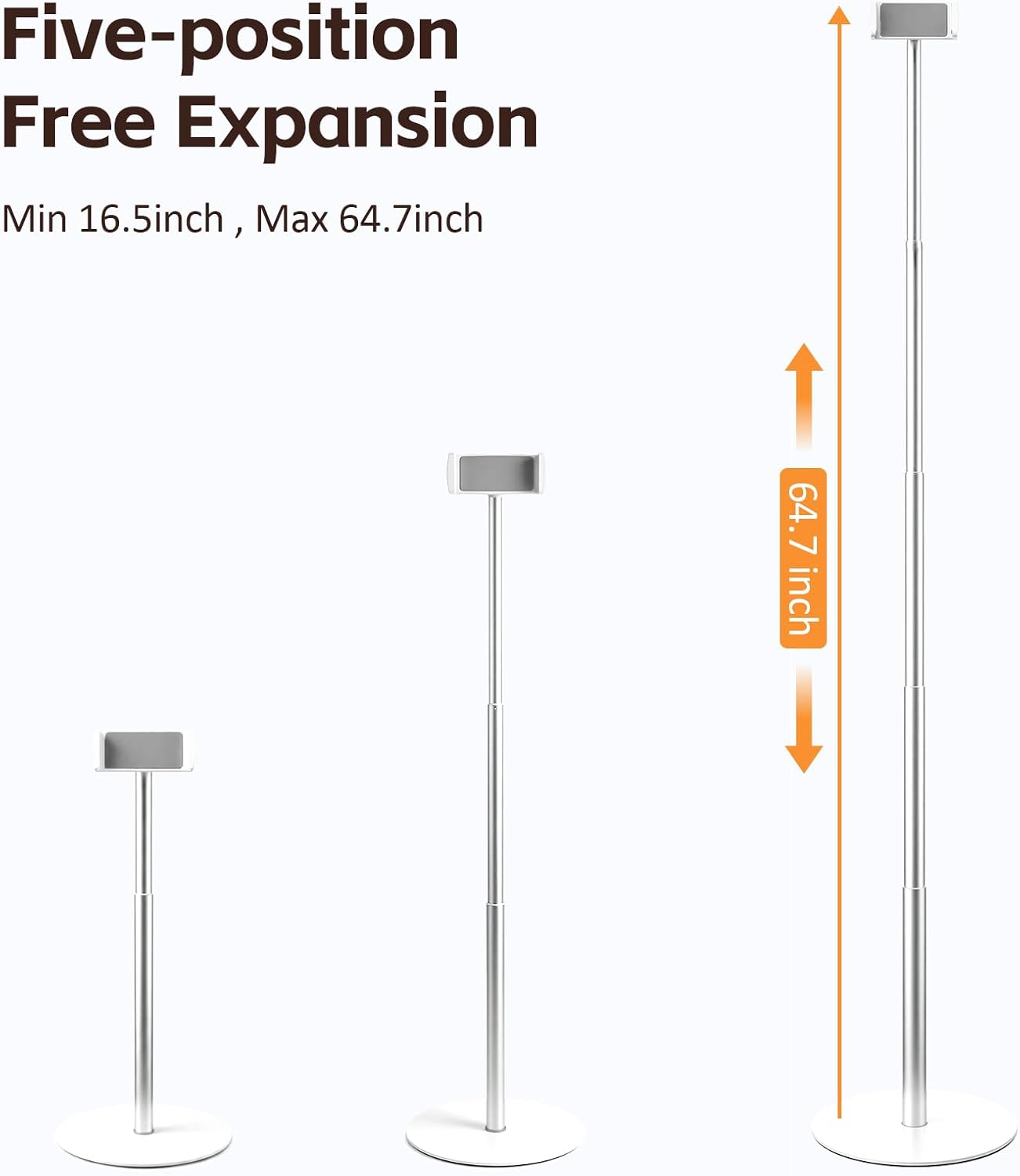 Heavy-Duty iPad Floor Stand -  - Tablet Stand Adjustable reseña y precio
