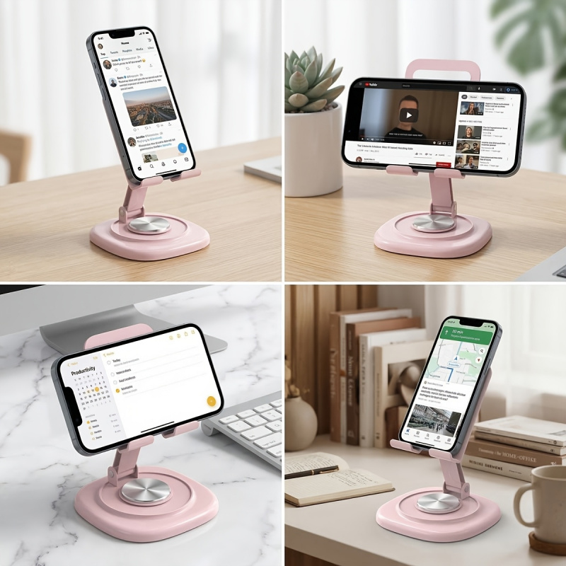 Macaron Desktop Metal Rotating - Tablet Stand Accessories reseña y precio