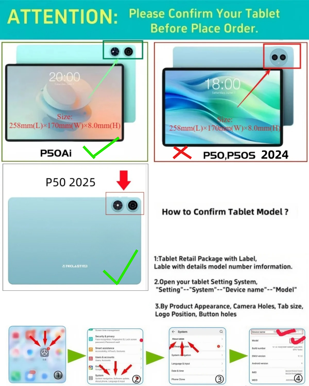 Flip Case for Teclast P50Ai P5 - Teclast Tablet Accessories reseña y precio