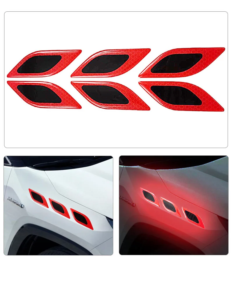 6pcs/Set Car Reflective Sticke - Tablet Accessories Set reseña y precio
