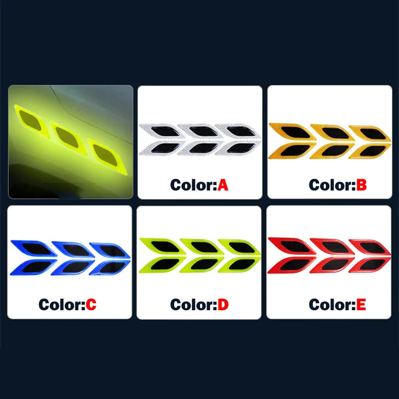 6pcs/Set Car Reflective Sticke - Tablet Accessories Set reseña y precio