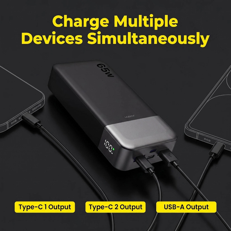 JUOVI 20000mAh Power Bank 65W  - Tablet Accessories Samsung reseña y precio