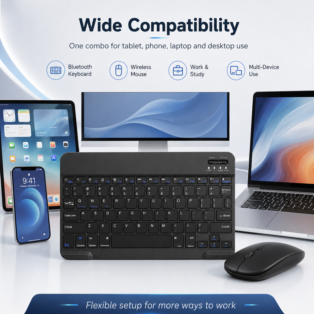 Bluetooth Wireless Keyboard Fo - Windows Tablet Accessories reseña y precio